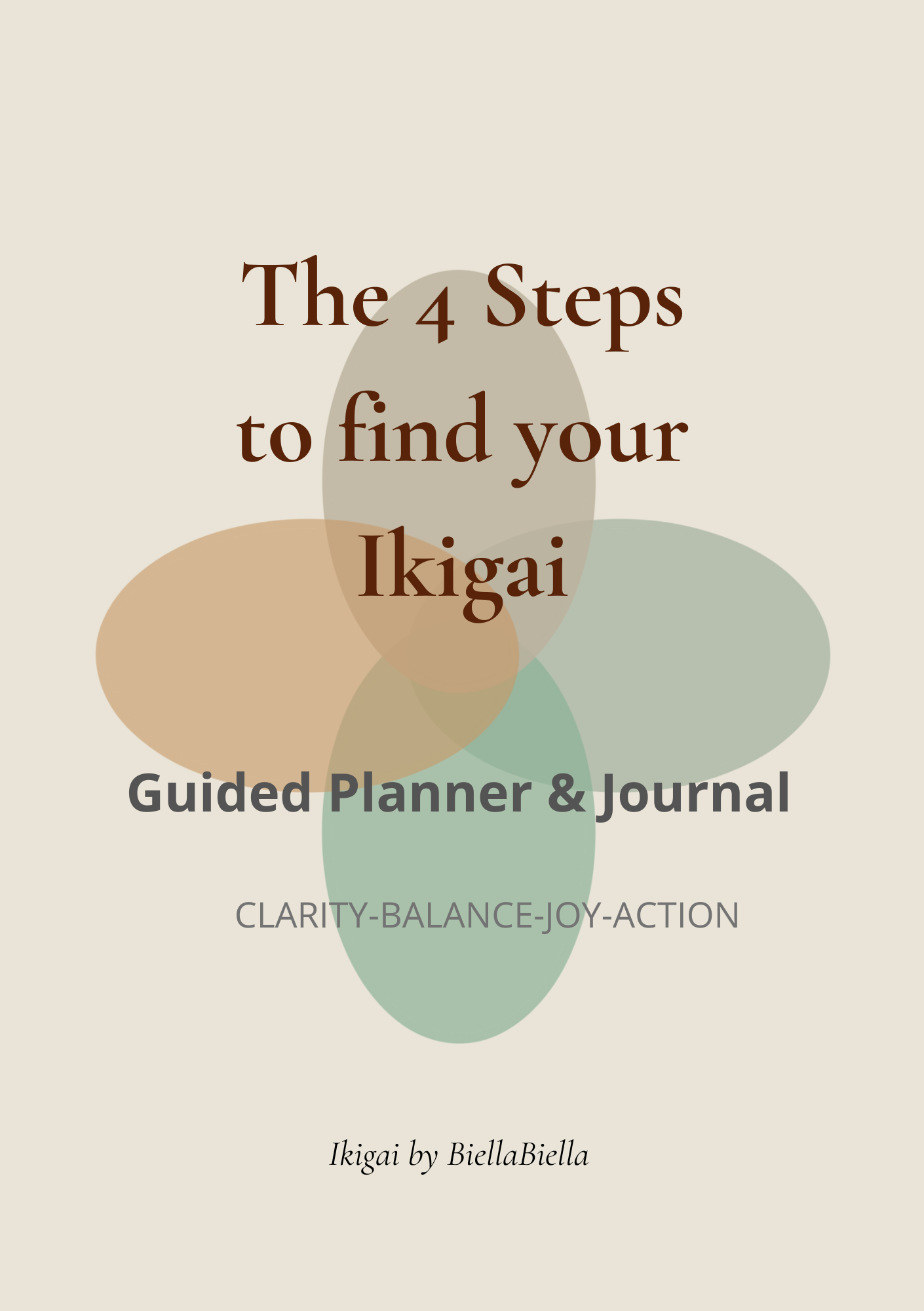 The 4 Steps to Find Your Ikigai – Guided Planner & Journal