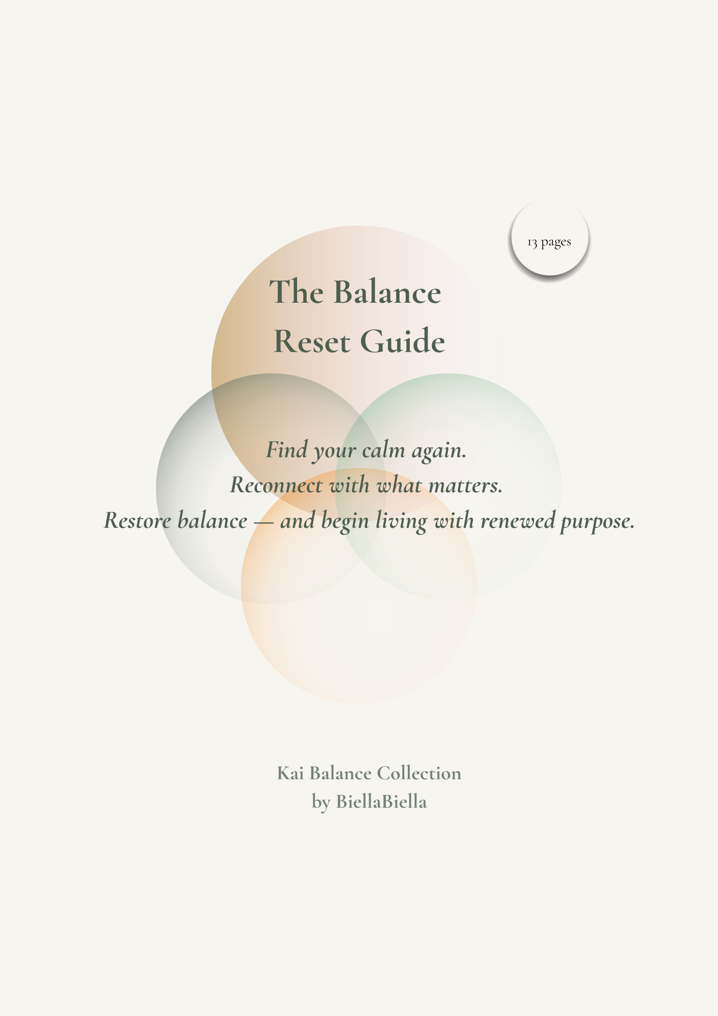 The Balance Reset Guide – Restore Calm, Clarity & Purpose