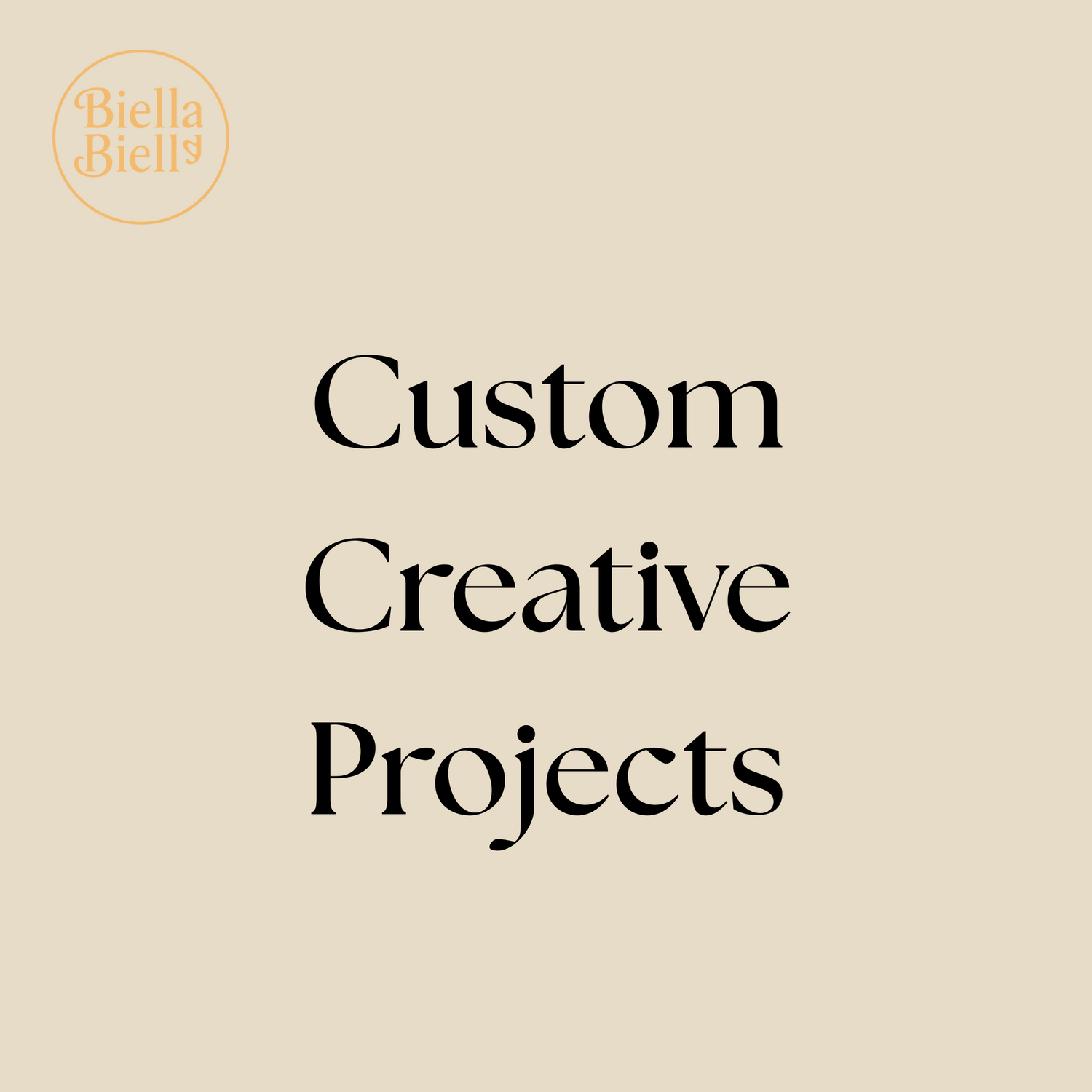 Custom creative projects - tailored creative solutions for teams and businesses.