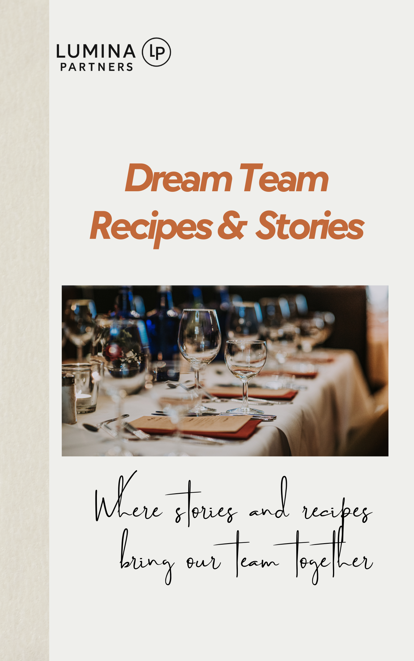 Custom Team Recipe Storybook - Starting from 20 people